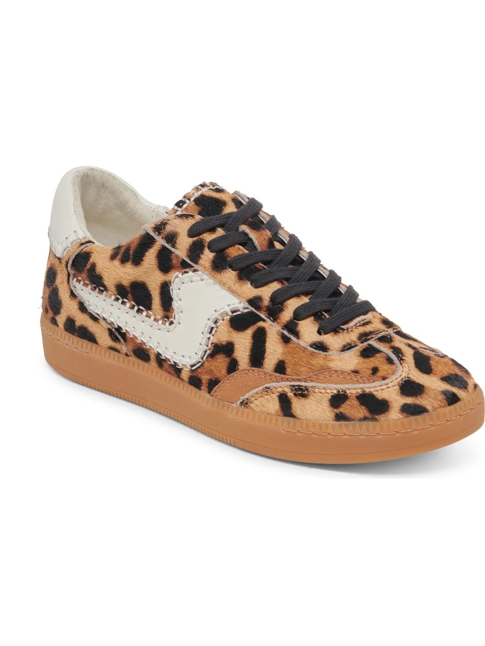BRAND NEW! Dolce Vita Leopard Print Tan & Black Sneakers with Cream Accent